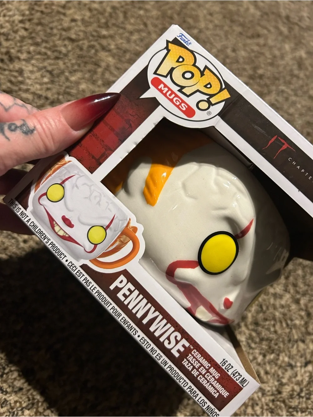 Funko Pennywise Ceramic Mug - White, Yellow & Orange